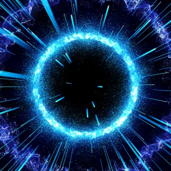 4k蓝色线条冲击波特效素材视频素材