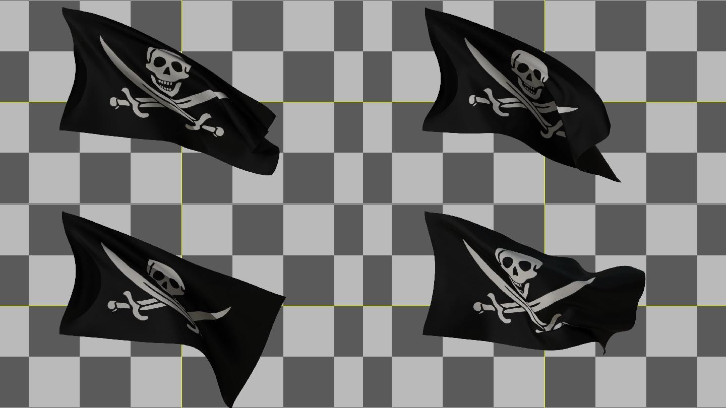 海盗旗1号（有Alpha通道）