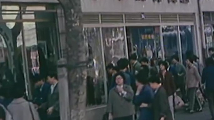 80年代城市上班人群视频素材