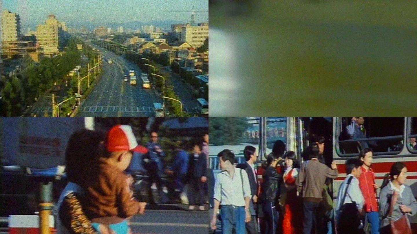 80年代北京清晨的上班人群