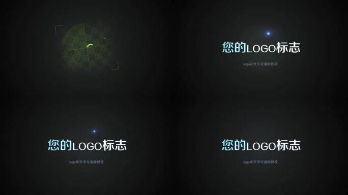 简洁科技感logo片头视频ae模板