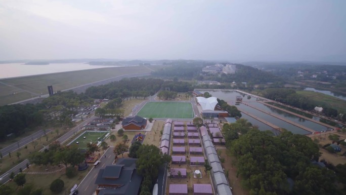 湖北荆州松滋洈水全景