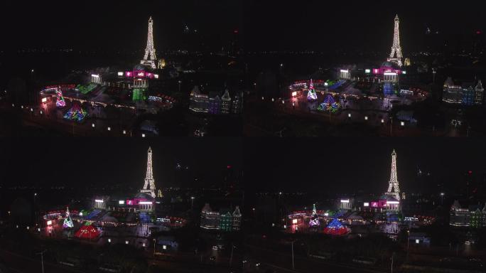 4K-log深圳之窗夜景航拍