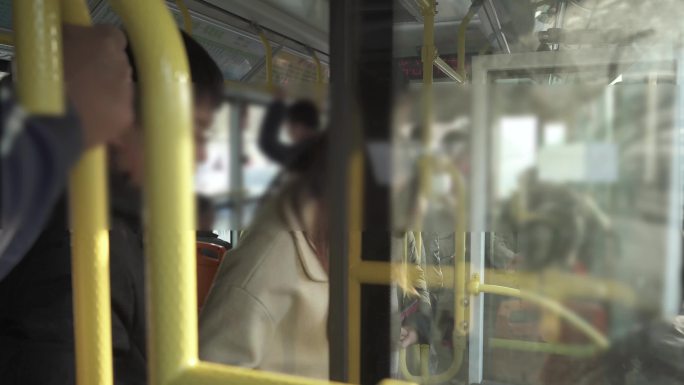 【原创】4K·都市早高峰坐公交车