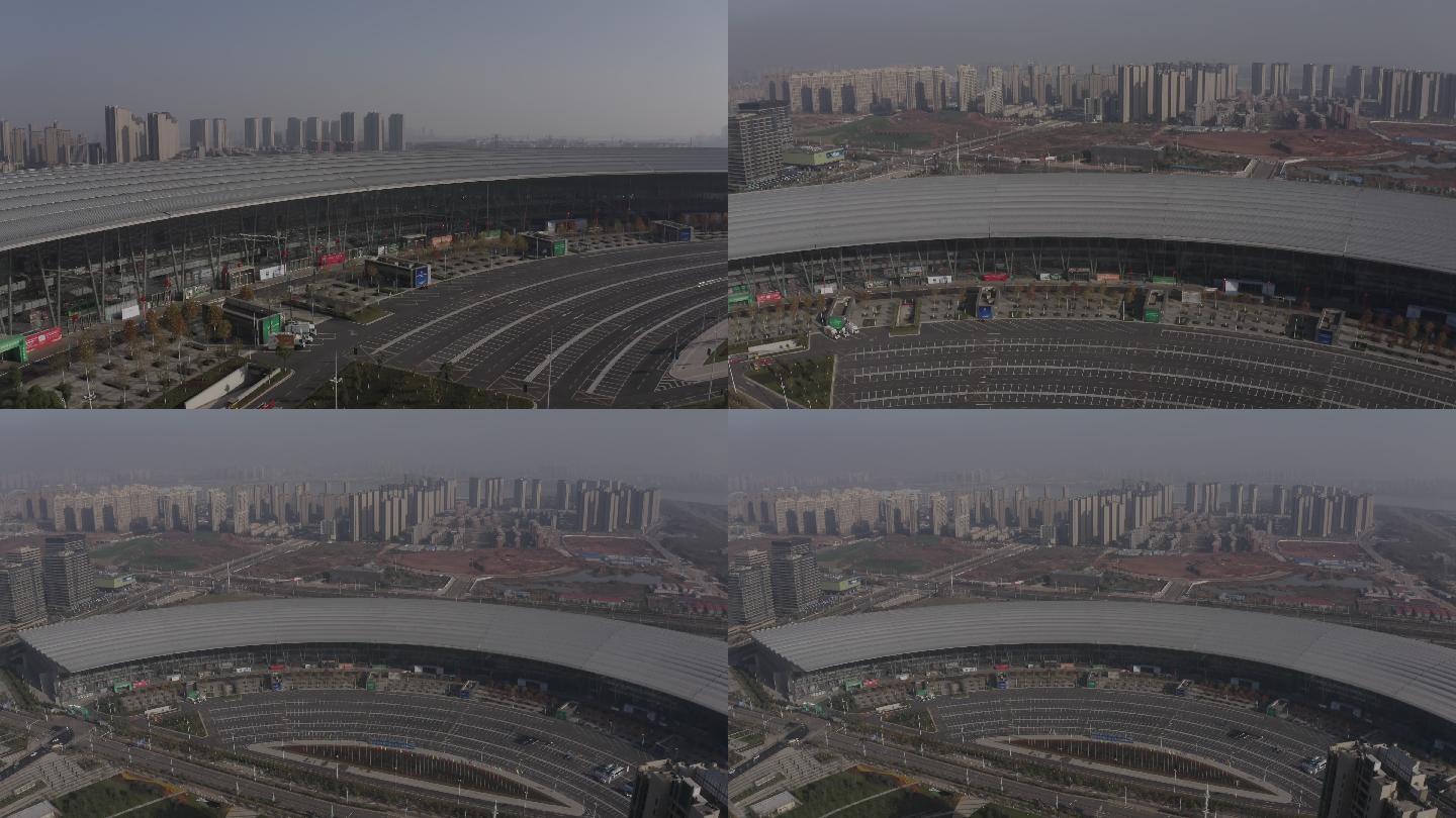 4K-log南昌绿地国际博览城航拍