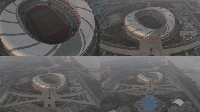4K-log南昌国际体育中心航拍