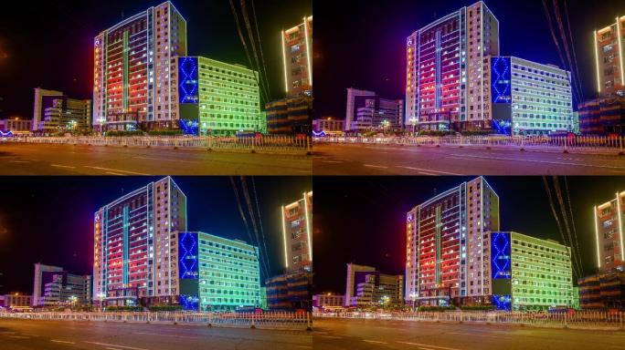 锦州城市夜景延时摄影4k9