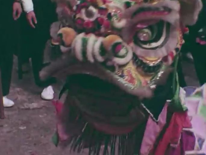 60年代-70年代春节舞狮跑龙套