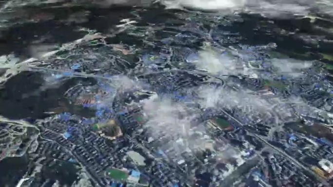 贵阳市6亿像素卫星图分析鸟瞰贵阳市