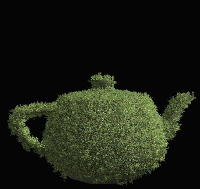植物摇曳动画带通道——茶壶造型