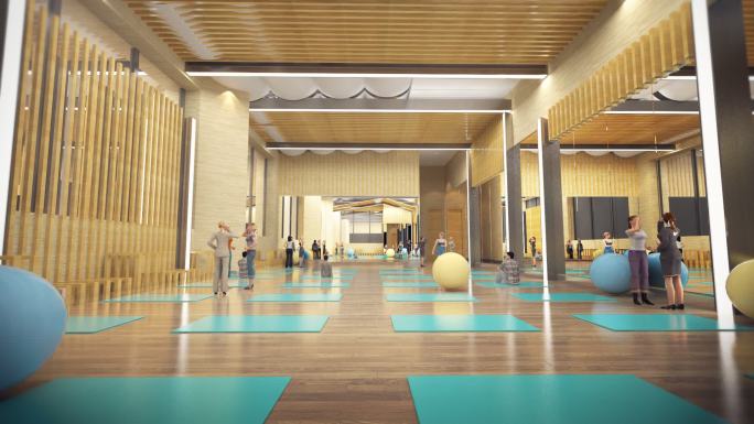 3D瑜伽健身房