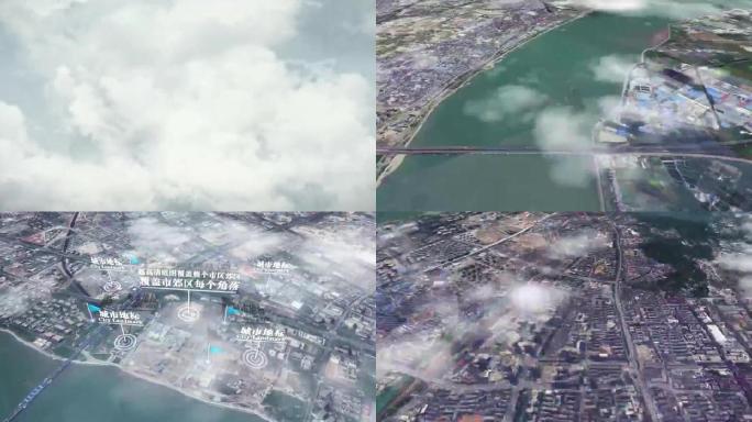 杭州市6亿像素卫星图分析鸟瞰杭州市