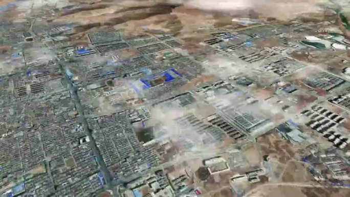 拉萨市6亿像素卫星图分析鸟瞰拉萨市