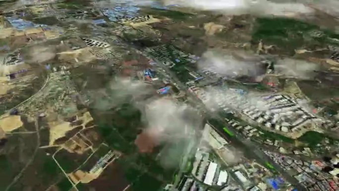 乌鲁木齐6亿像素卫星图分析鸟瞰乌鲁木齐市