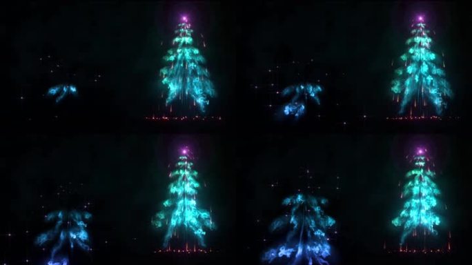 水墨圣诞树