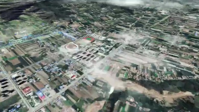 庆阳市6亿像素卫星图分析鸟瞰庆阳市
