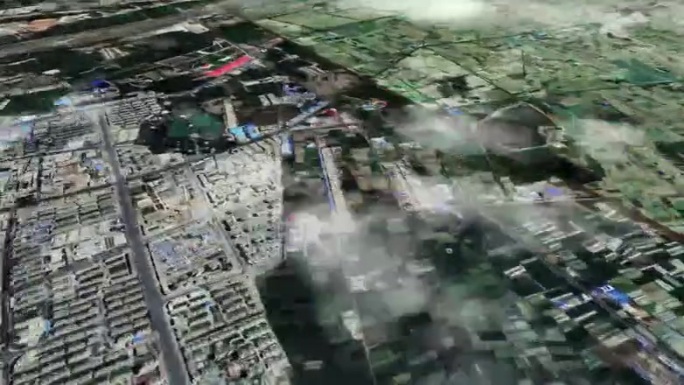 酒泉市6亿像素卫星图分析鸟瞰酒泉市
