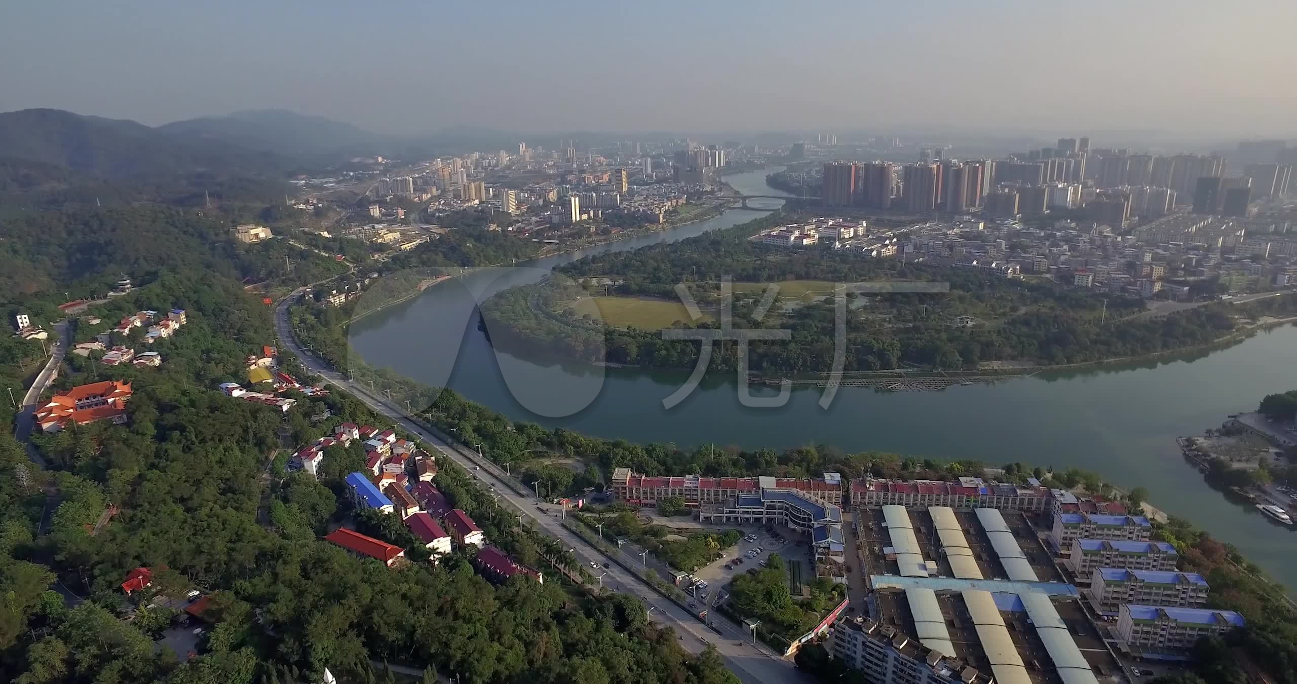 广西百色市航拍