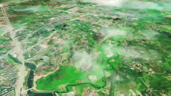 怀化市6亿像素卫星图分析鸟瞰怀化市