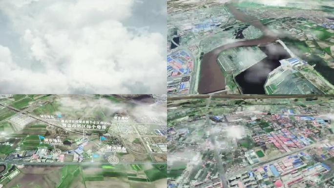 牡丹江市6亿像素卫星图分析鸟瞰牡丹江市