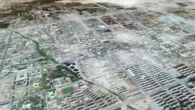 濮阳市6亿像素卫星图分析鸟瞰濮阳市