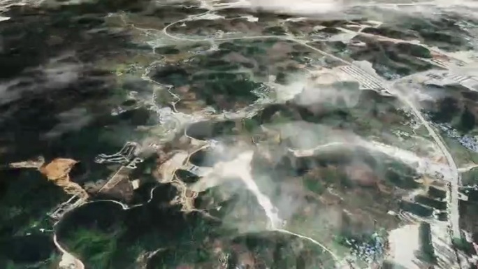 铜仁市6亿像素卫星图分析鸟瞰铜仁市