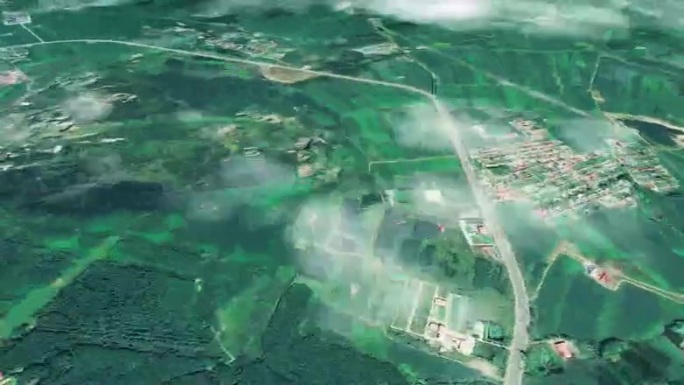 双鸭山市6亿像素卫星图分析鸟瞰双鸭山市