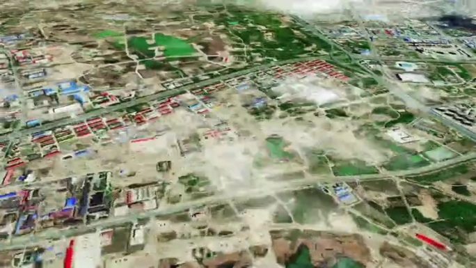 大庆市6亿像素卫星图分析鸟瞰大庆市