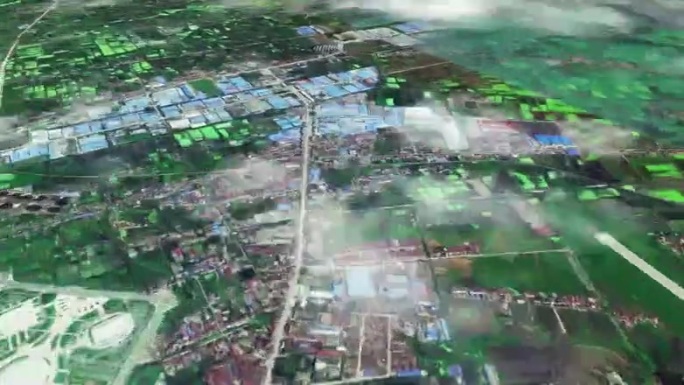 荆州市6亿像素卫星图分析鸟瞰荆州市