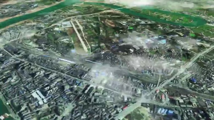 衡阳市6亿像素卫星图分析鸟瞰衡阳市