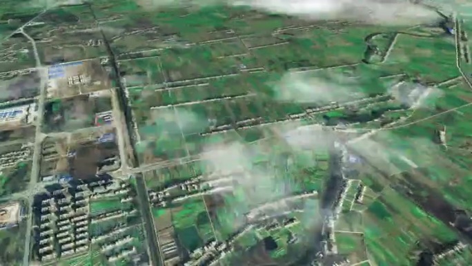 天门市6亿像素卫星图分析鸟瞰天门市