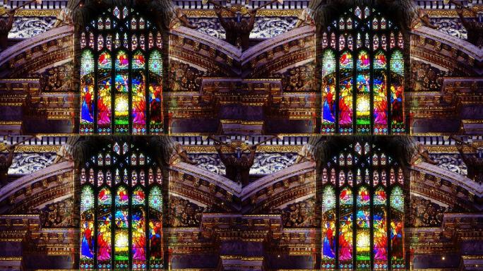 教堂窗户宫殿唯美场景