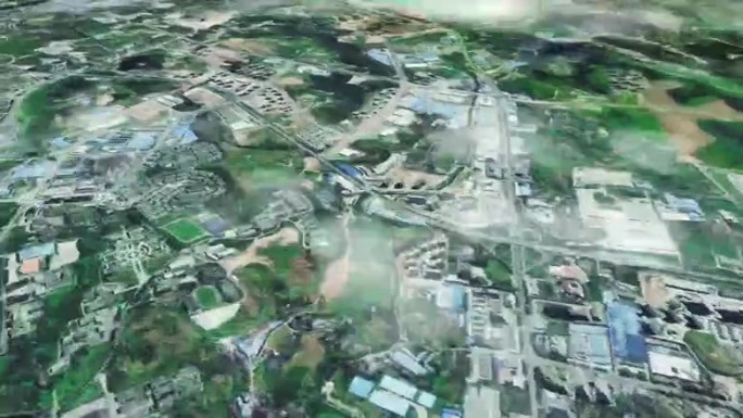 宜昌市6亿像素卫星图分析鸟瞰宜昌市