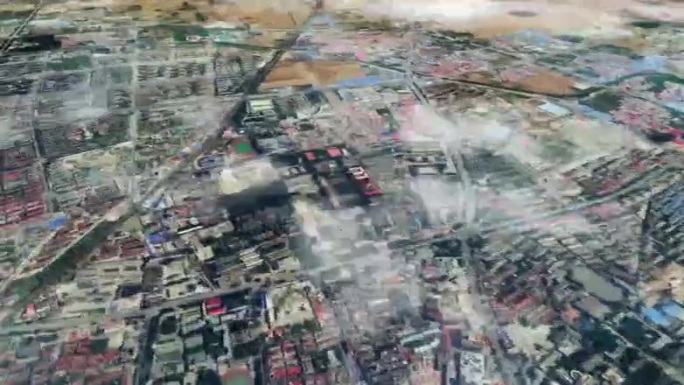 保定市6亿像素卫星图分析鸟瞰保定市