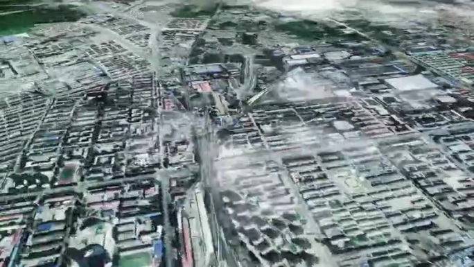 齐齐哈尔市6亿像素卫星图分析鸟瞰齐齐哈尔