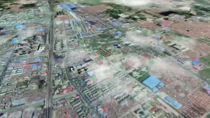 沧州市6亿像素卫星图分析鸟瞰沧州市