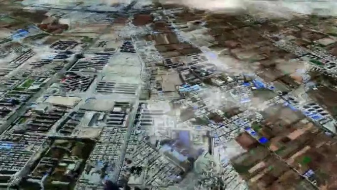 哈密市6亿像素卫星图分析鸟瞰哈密市