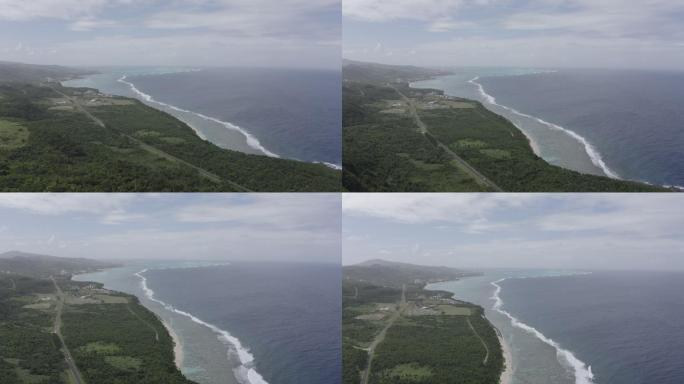 4K-log塞班岛风光航拍