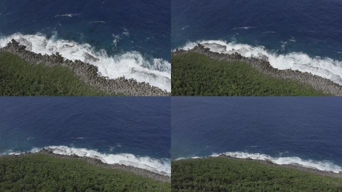 4K-log海岛塞班岛航拍