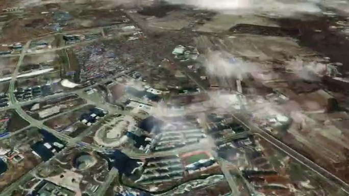 辽阳市6亿像素卫星图分析鸟瞰辽阳市