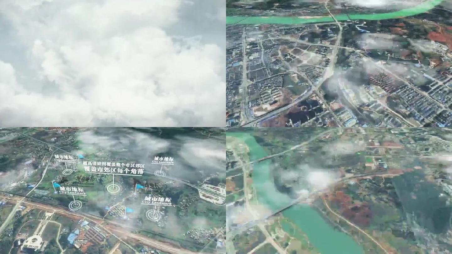 赣州市6亿像素卫星图分析鸟瞰赣州市