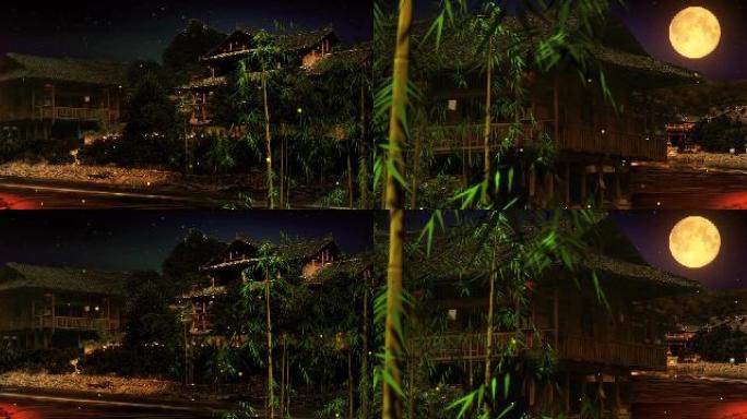 少数民族火堆篝火