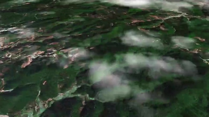 普洱市6亿像素卫星图分析鸟瞰普洱市