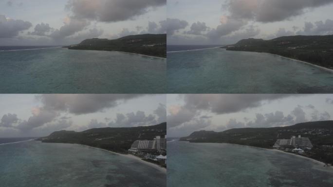 4K-log塞班岛海岛航拍