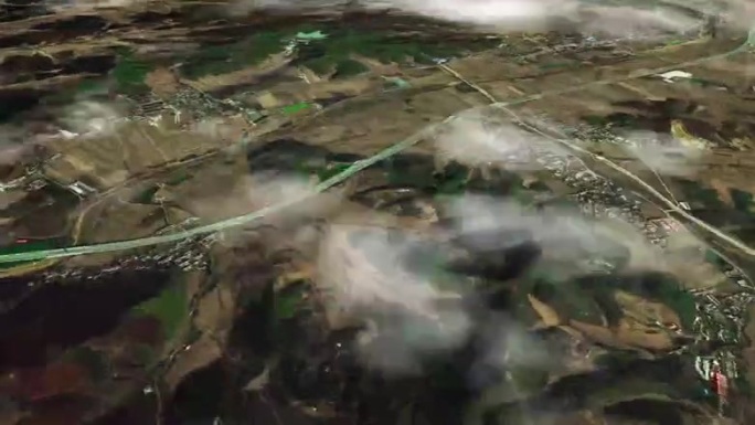 本溪市6亿像素卫星图分析鸟瞰本溪市