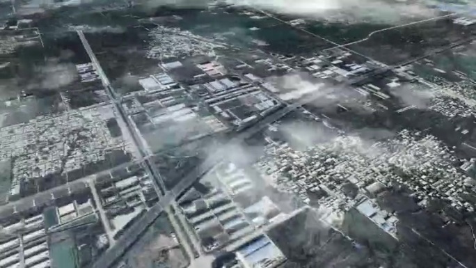 枣庄市6亿像素卫星图分析鸟瞰枣庄市