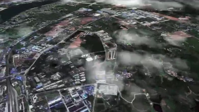 吉安市6亿像素卫星图分析鸟瞰吉安市