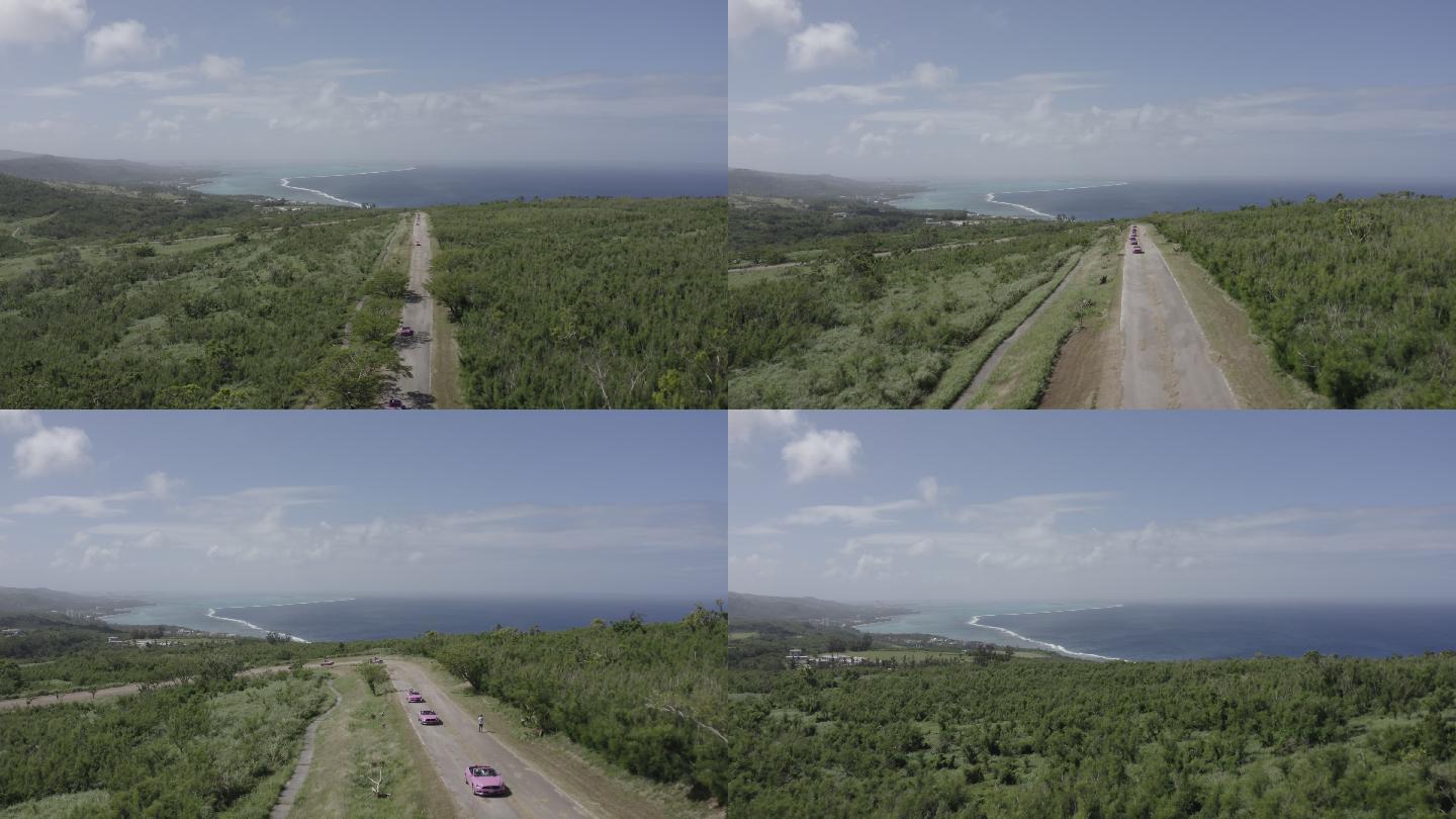 4K-log塞班岛驾车自由行航拍