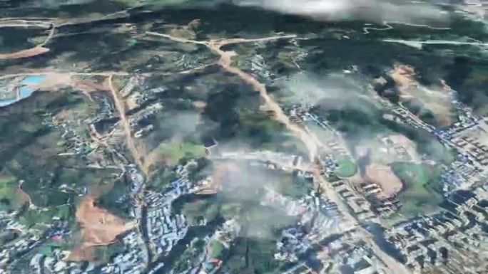广元市6亿像素卫星图分析鸟瞰广元市