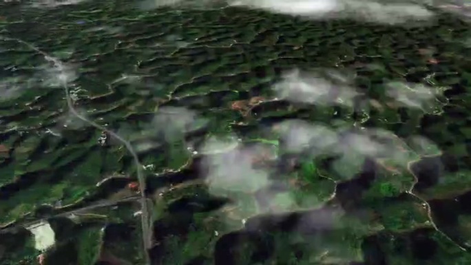 乐山市6亿像素卫星图分析鸟瞰乐山市